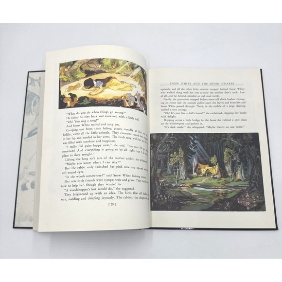 Complete Story Of Walt Disneys Snow White and The Seven Dwarfs HC 1987 1st Ed - Picture 9 of 14
